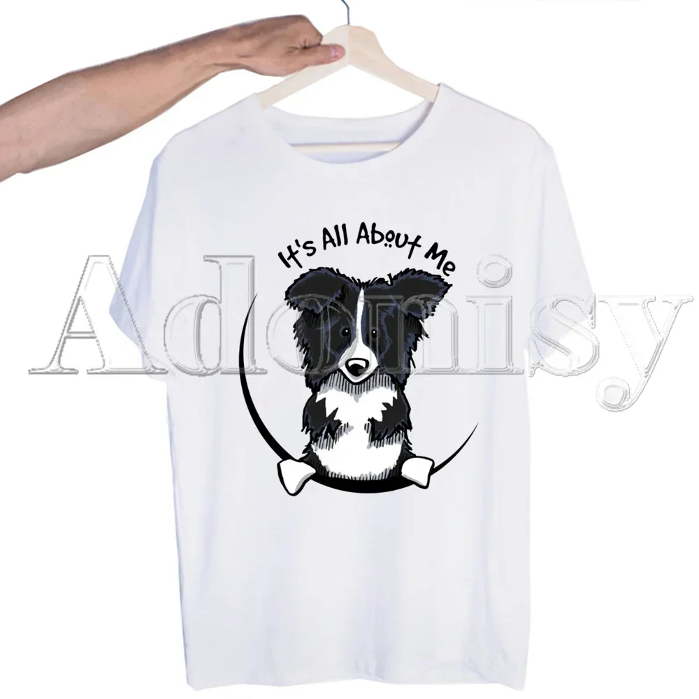 Border Collie Men\'s Tshirt Cute Printing Shirt Mens Fashion T-Shirt for Men Casual Tops Short Sleeve