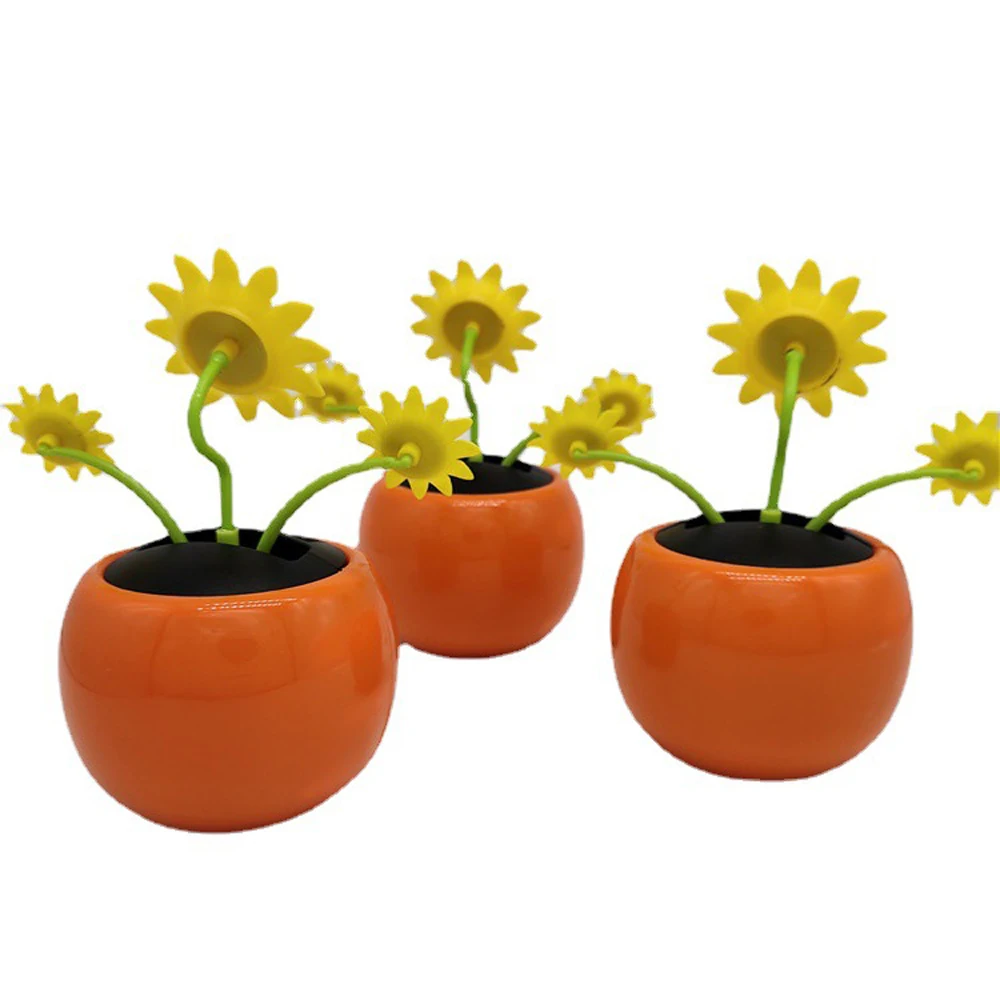 Regalo de cumpleaños para niños, decoración de escritorio, columpio, juguetes, insecto, miel, abeja, energía Solar, baile, sol, flor, juguete Solar, adorno de girasol