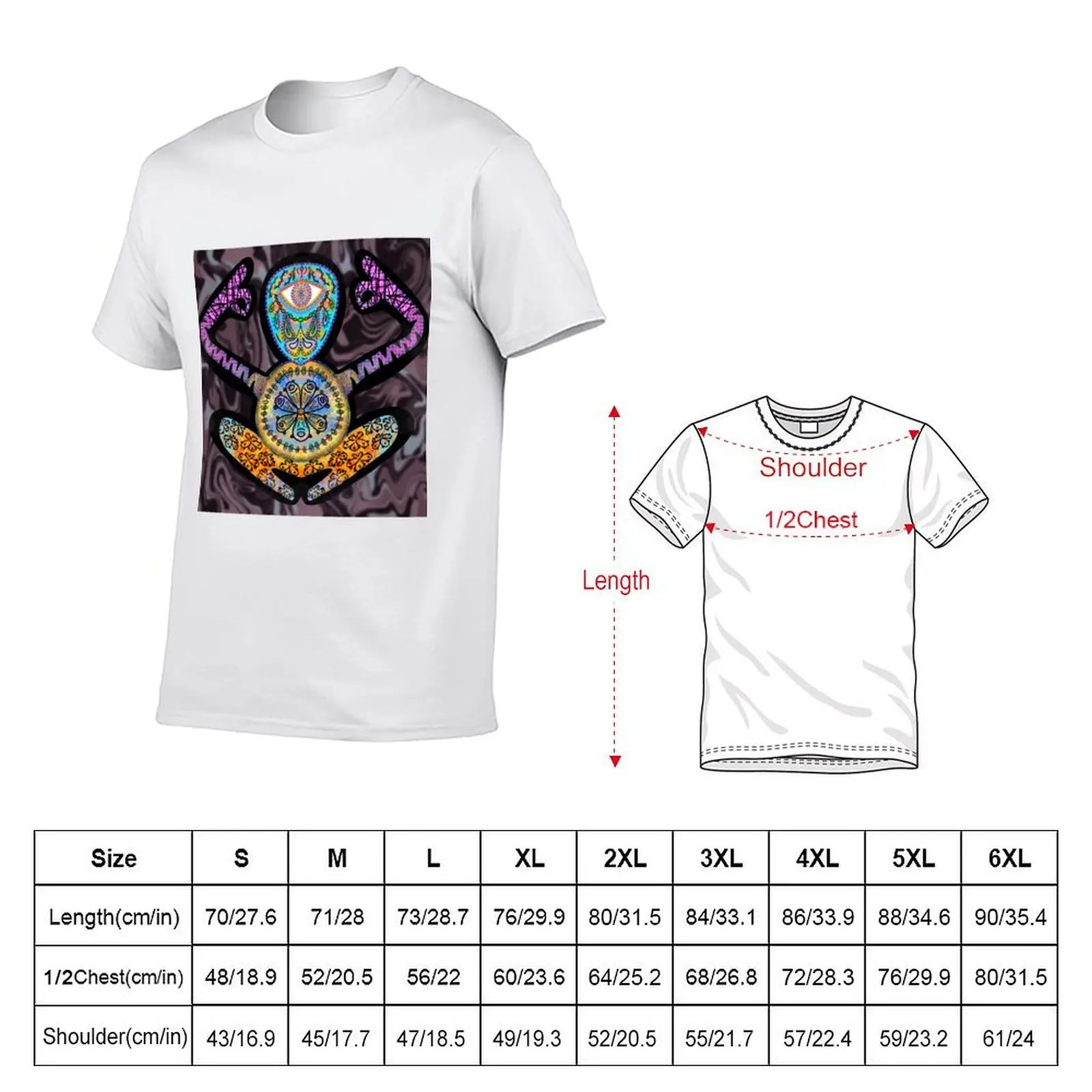Meditation Botryllus art 3 T-Shirt man t shirt summer anime t shirts oversize essential t shirt T-shirt