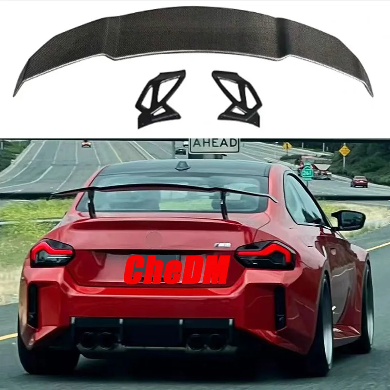 For 2014-2023 BMW 2 Series M2 CS G87 M240i 100% Real Carbon Fiber Highquality Rear Spoiler Trunk Lid Diffuser Vorsteiner GT Styl