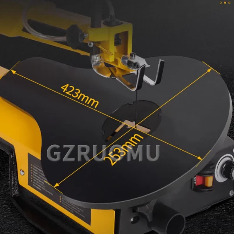 Multifunction Electric Curve Saw 16 Inches Speed Adjustable Patterning Carving Saws Table Woodworking Engraving Cutting Machine