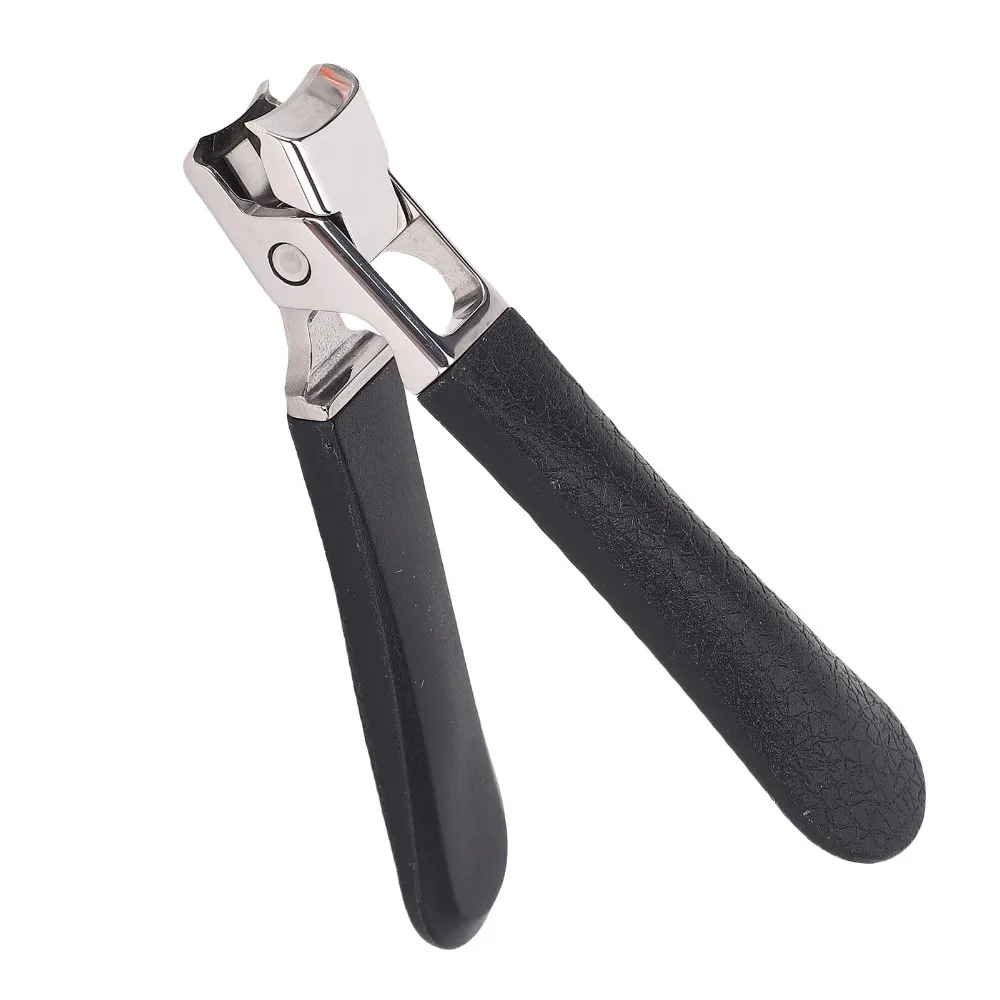 Wide Jaw Opening Wide Jaw Nail Clipper Sharpened Scissor Cutters Stainless Steel Finger Nail Clipper Large Size Black