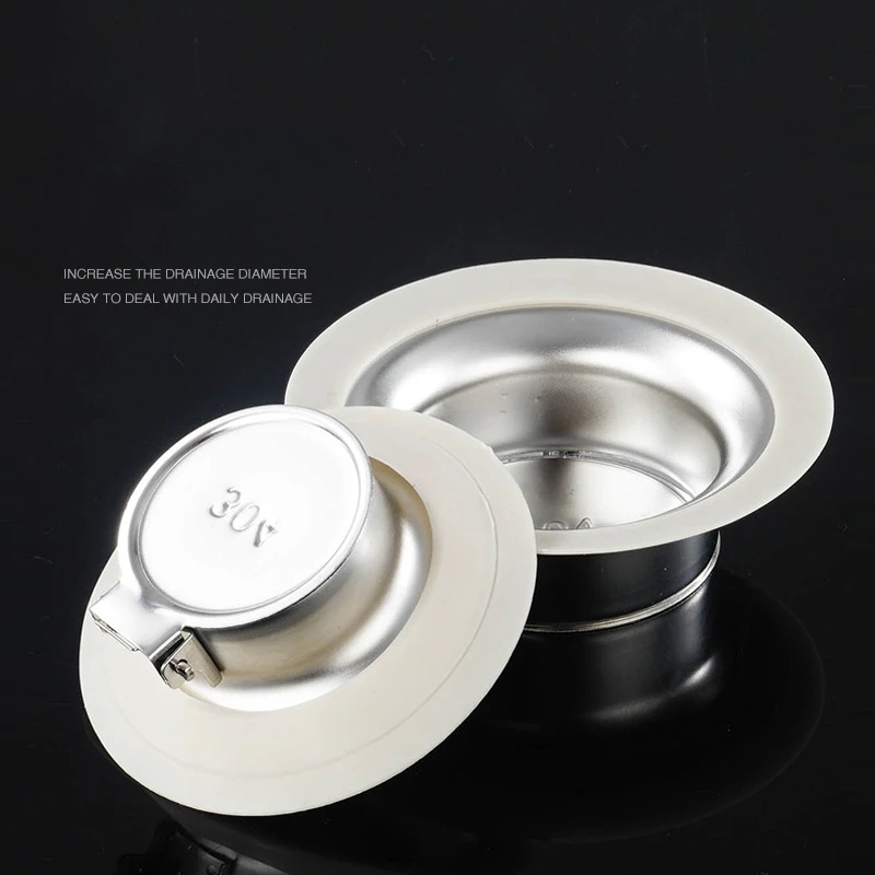 Squatting Pan Anti-smell Plug Stainless Steel Squat Toilet Deodorize Stopper Bathtub Anti-blocking Cover Bathroom Accessories