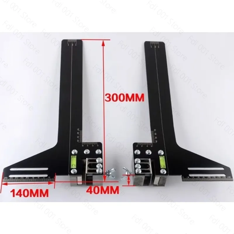 Stainless Steel Elevator Guide Rail Calibration Ruler Strong Magnetic Single Line Track Correction For Elevator Installation