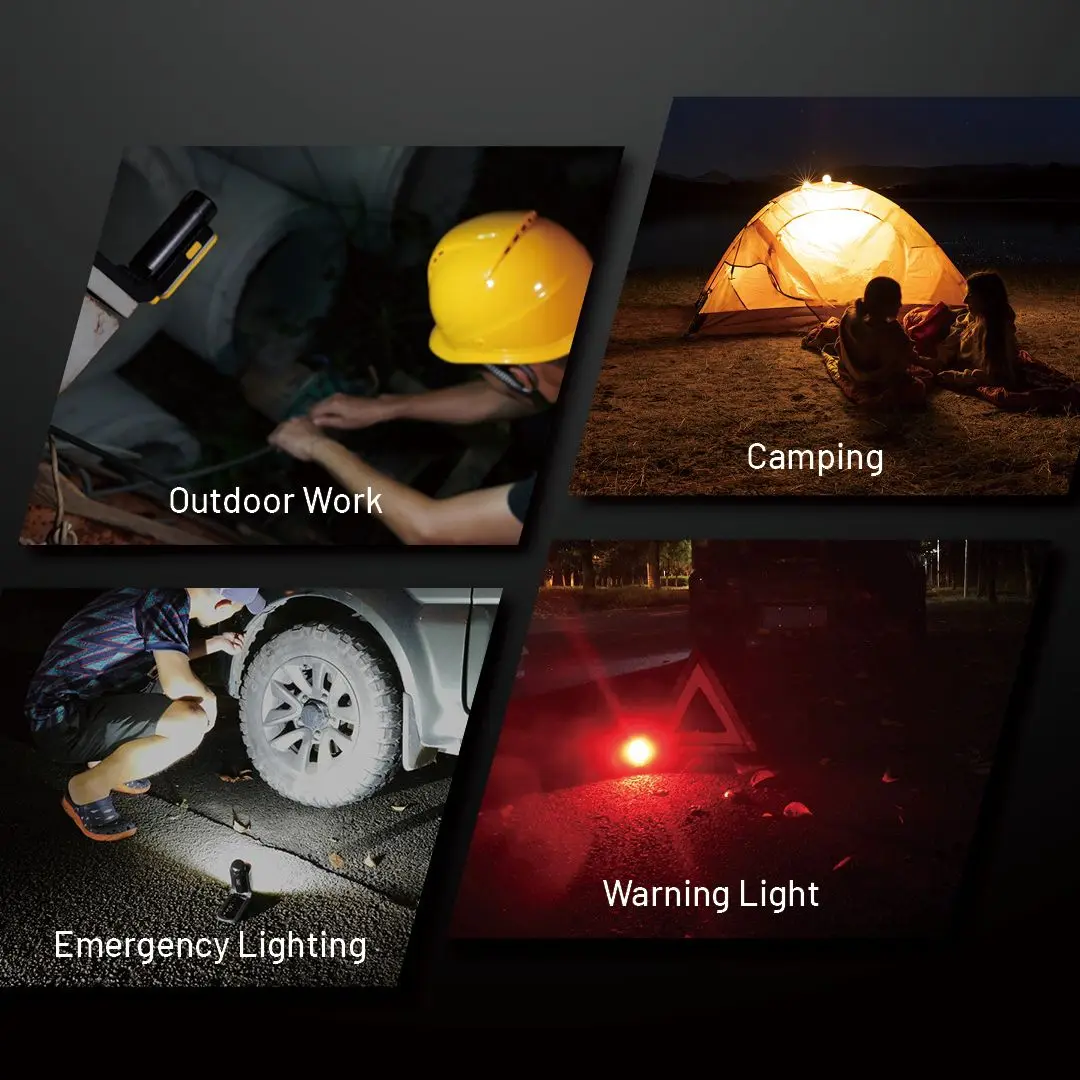 NITECORE NWL20 flashlight Multifunctional triple Output work light Headlamp Headlight Floodlight Spotlight