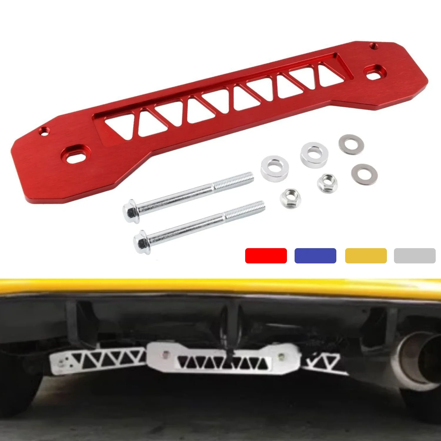 Aluminum Billet Rear Tie Subframe Brace Fit for Honda Civic FD 1.8/2.0 FB FG 06-11 Red Blue Silver Gold