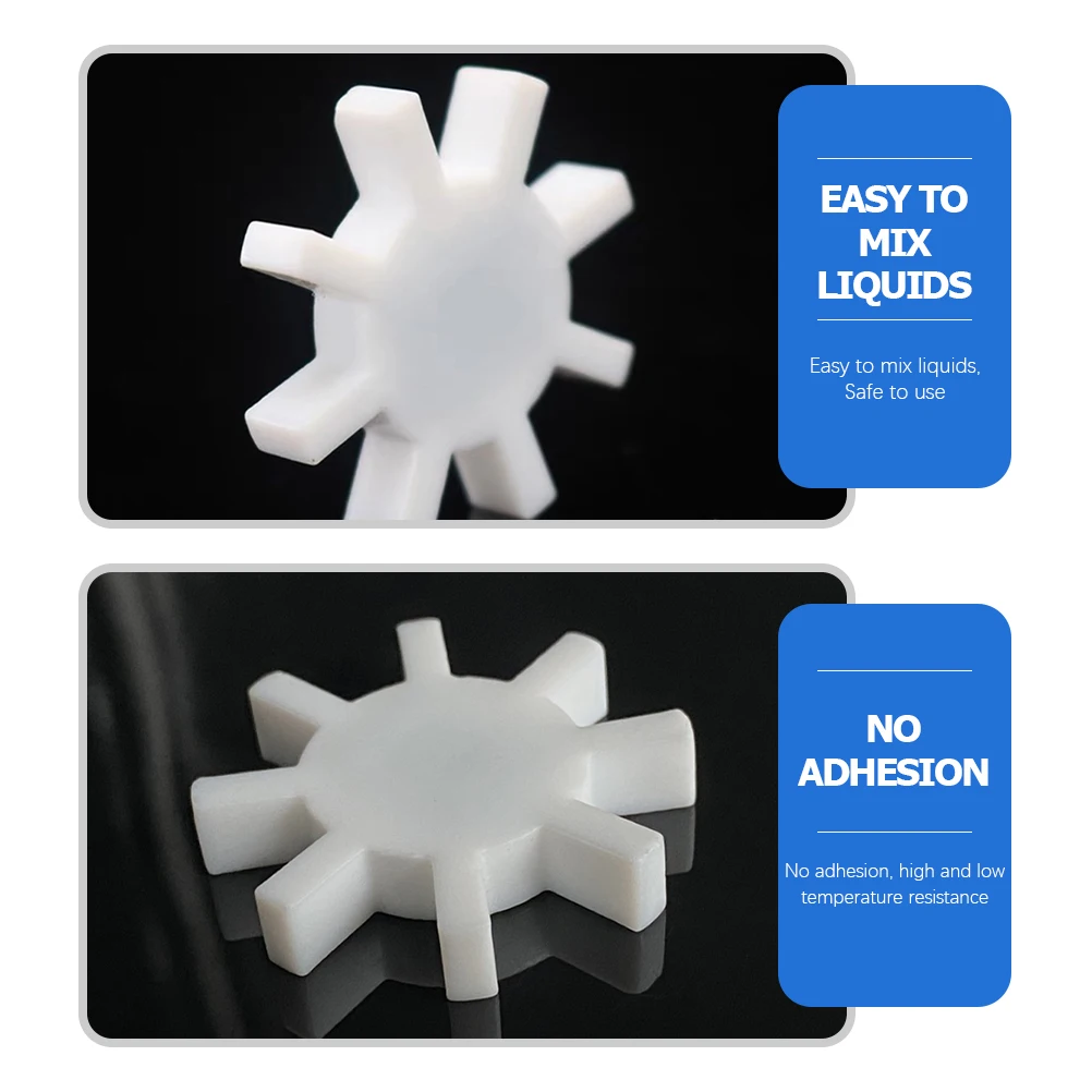 

2pcs 7x40mm Gear-shape Magnetic Stirring Bars PTFE Laboratory Mixer for Chemical Solutions Biology Teaching Equipment