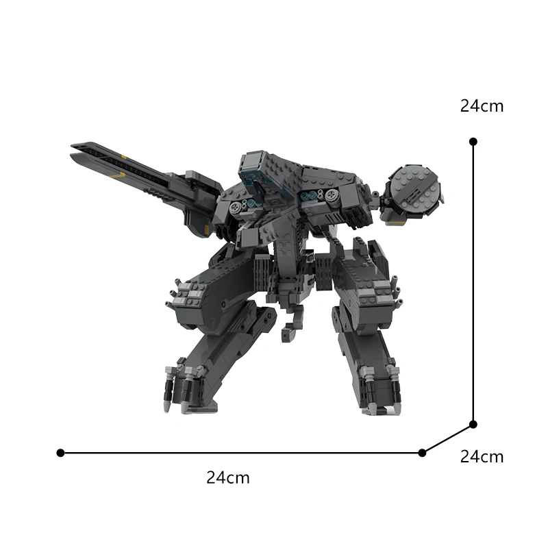 MOC Meche Metal Mech Geared Solid Rex APU Robots Maraudered MAD-3R Model Building Blocks Toys For Children Toy Kids Gifts Bricks