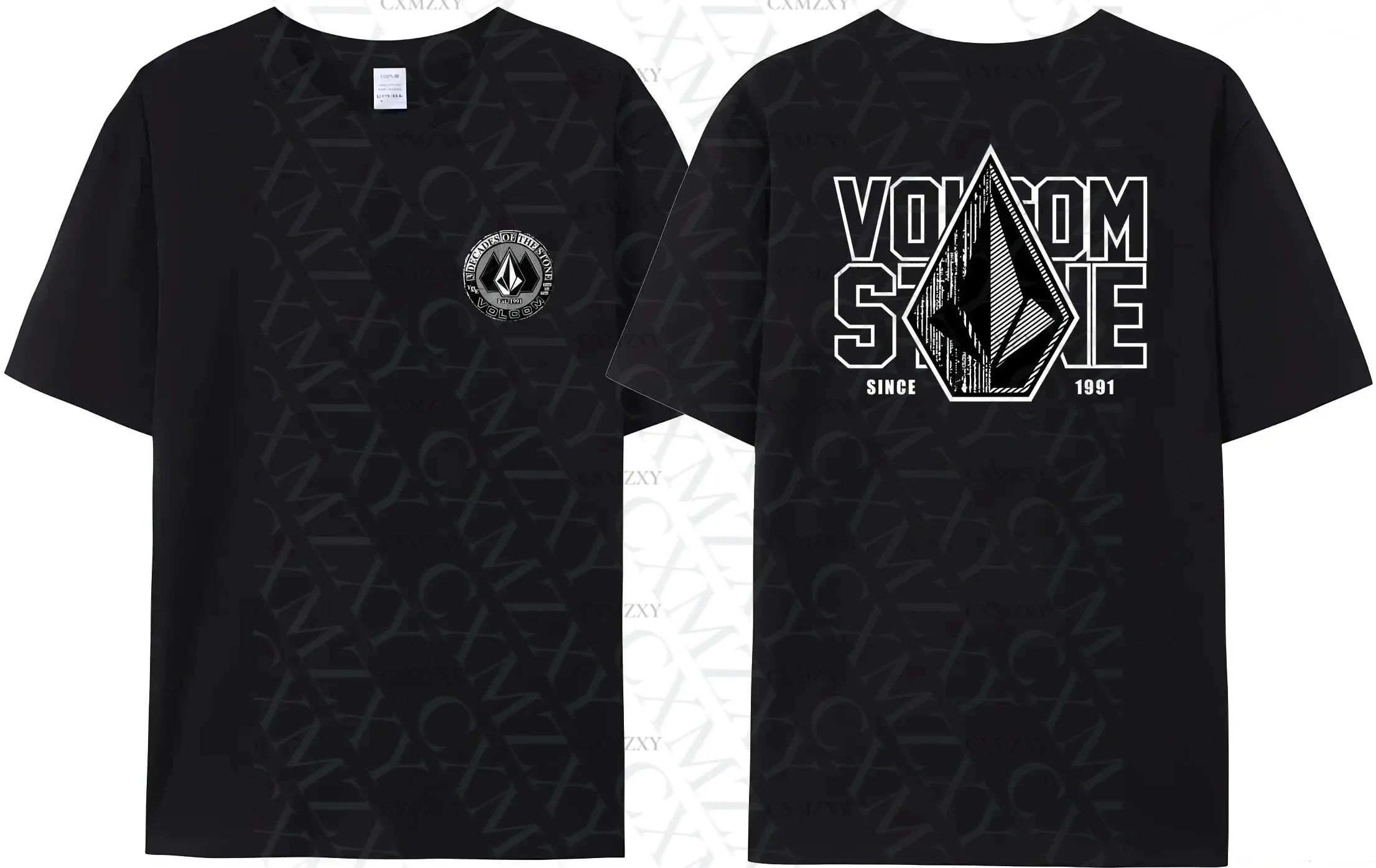 

Sale Volcom Obsidian Summer T-Shirt Men's 100% Cotton Comfortable Stylish Short Sleeves High Quality Double Sided Tees