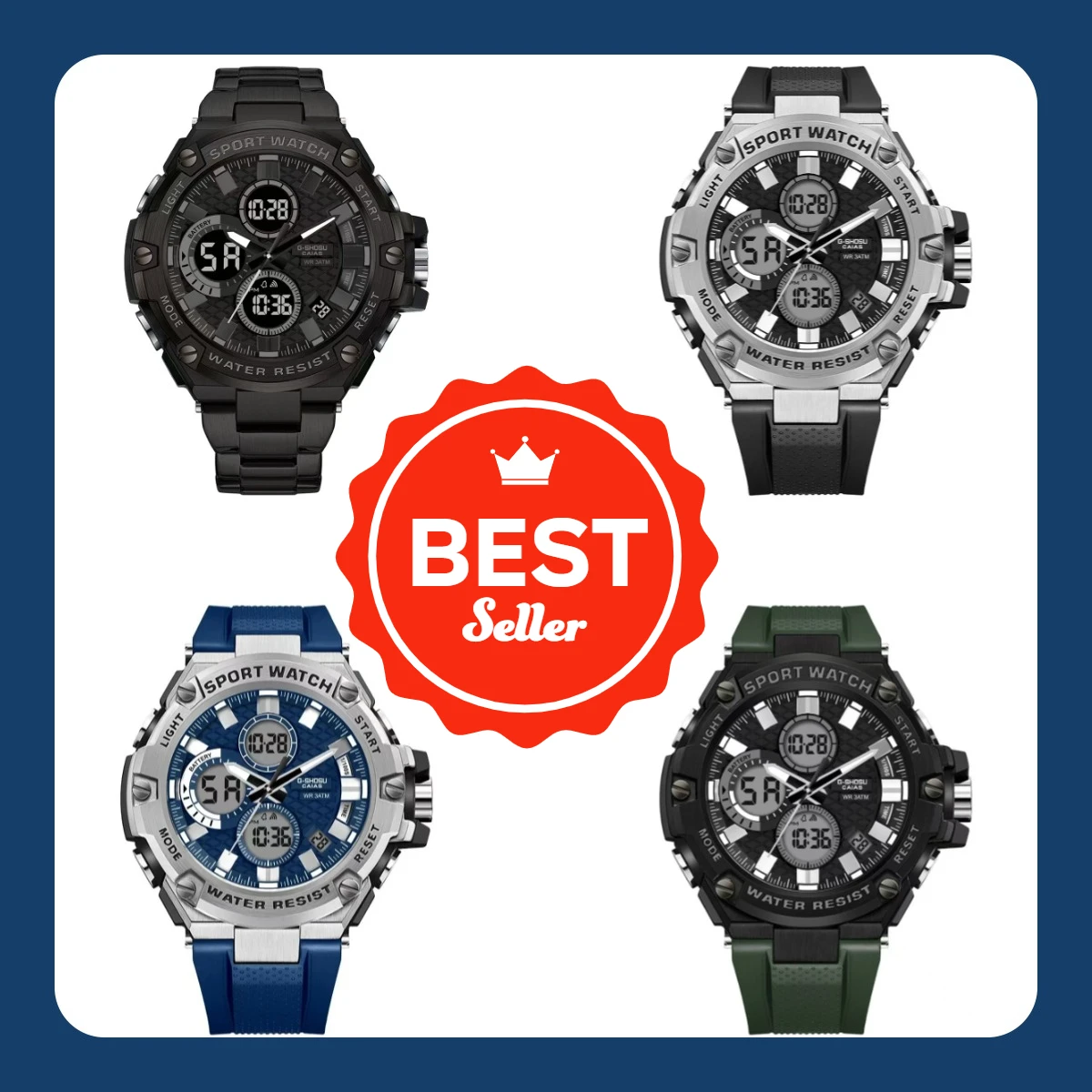 Многофункциональные электронные спортивные часы, ваш идеальный спортивный партнер. Доступны в нескольких цветах для вас подходит как вам нравится.