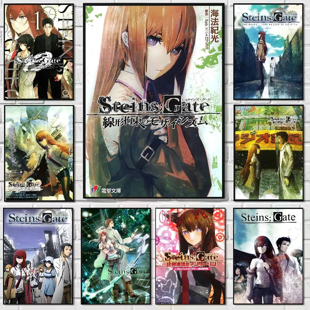 

Adventure Games Anime S-Steins GateS Poster Suitable For Living Room,bedroom,bar,Hallway Bar Wall Art Prints Decoration Gifts
