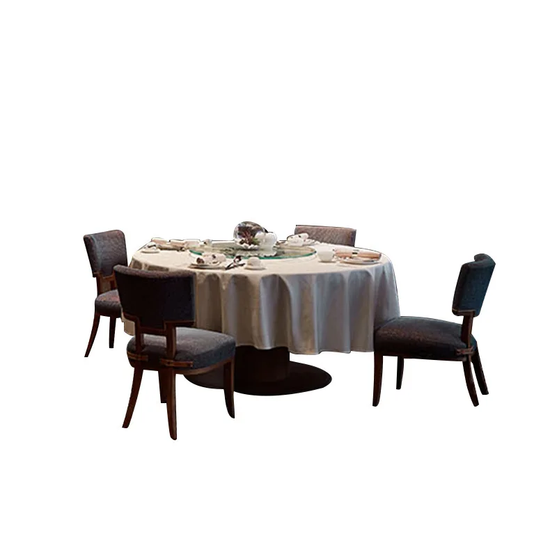 Simple hotel lobby restaurant dining table and chairs casual card seat sofa combination set