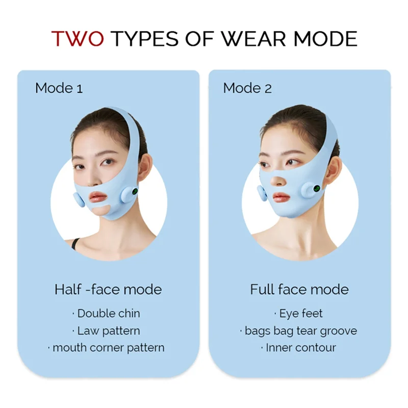 เครื่องนวดหน้า B51C EMS Pulse V-Face ช่วยลดเหนียง ยกกระชับใบหน้า สร้างรูปหน้าวี ช่วยยกกระชับและปรับรูปหน้า