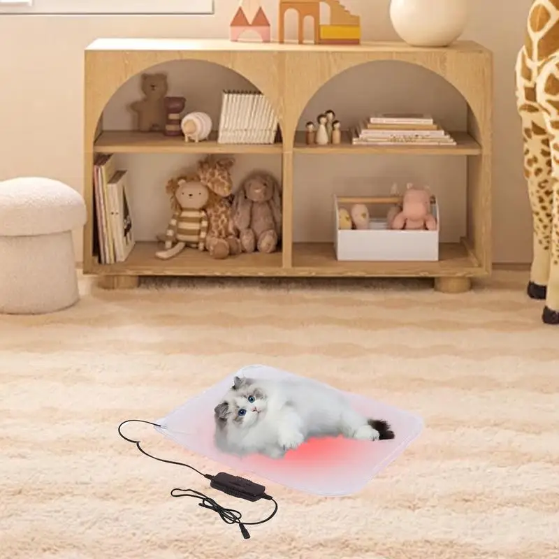 

Solar Powered Pet Heating Pad 100w Heating Cat Dog Mat Adjustable Warming Cat Bed Waterproof Pet Heating Pad Extra Warm Thermal