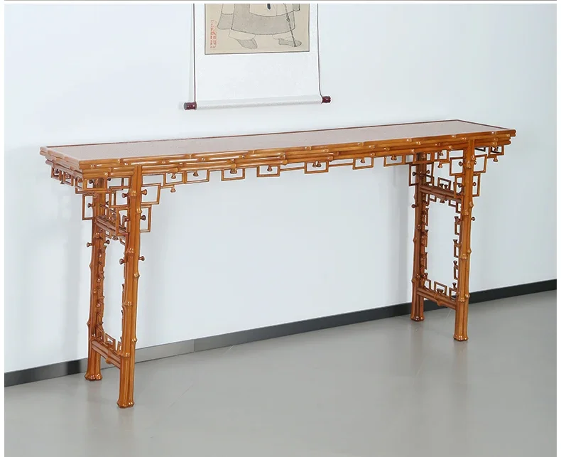 X-S  Chinese Style Console Tables Ming Style Incense Burner Table Zen a Long Narrow Table Middle Hall Wall Decoration HG