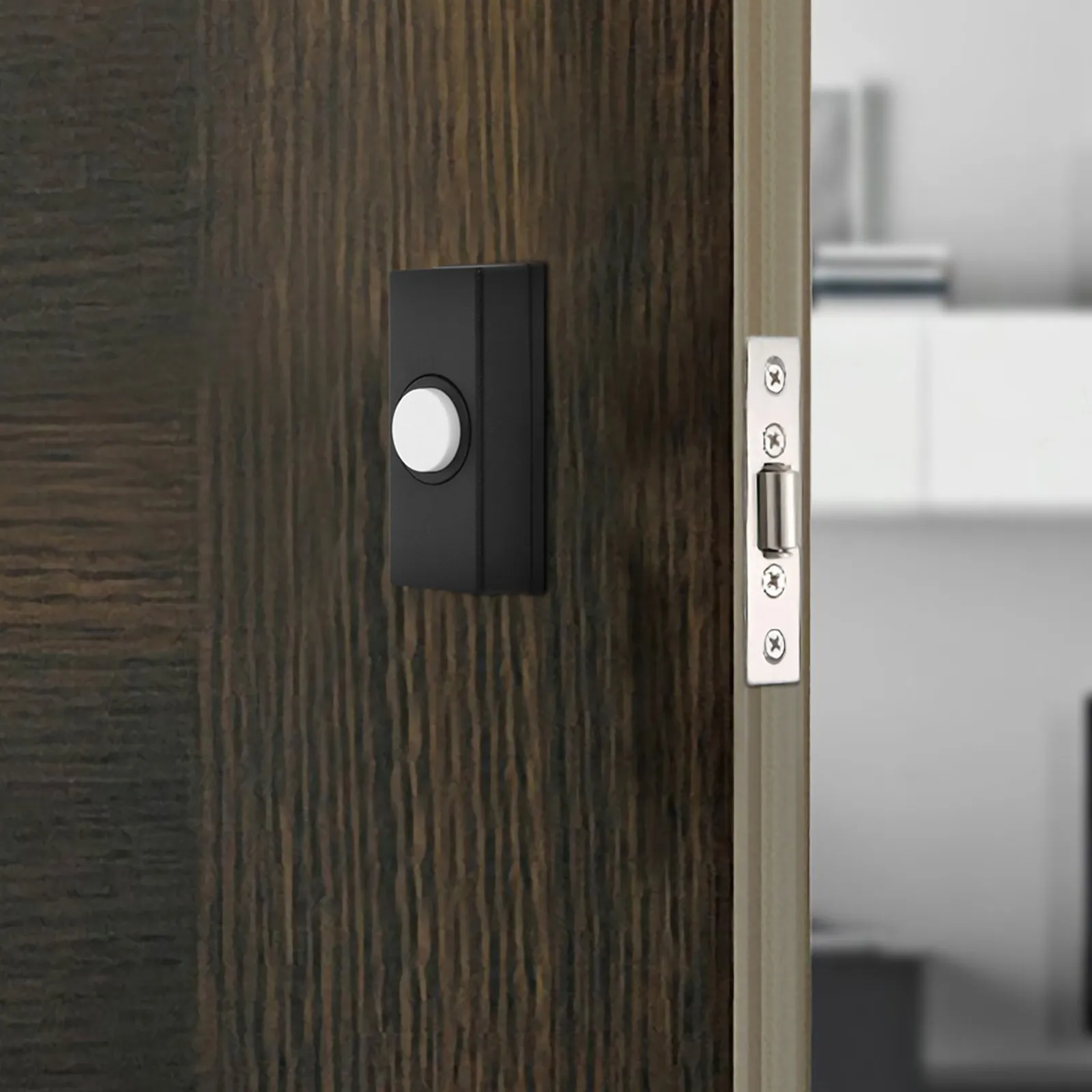 

2pcs Doorbell Switch Replacement Wall Mounted Decorative Home Garage Vintage Design Plastic Waterproof Door Bell Push