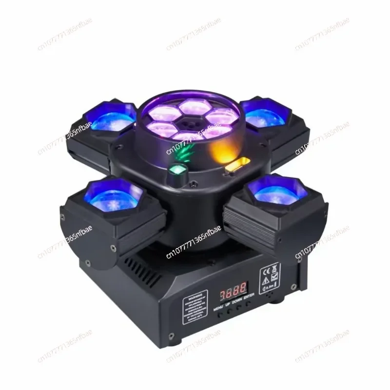 Four-in-one Six Arms Four Arms Bee Eye Little King Kong Cyclone Beam of Light Shaking Head Light Bar Ktv Rotating Dance Light