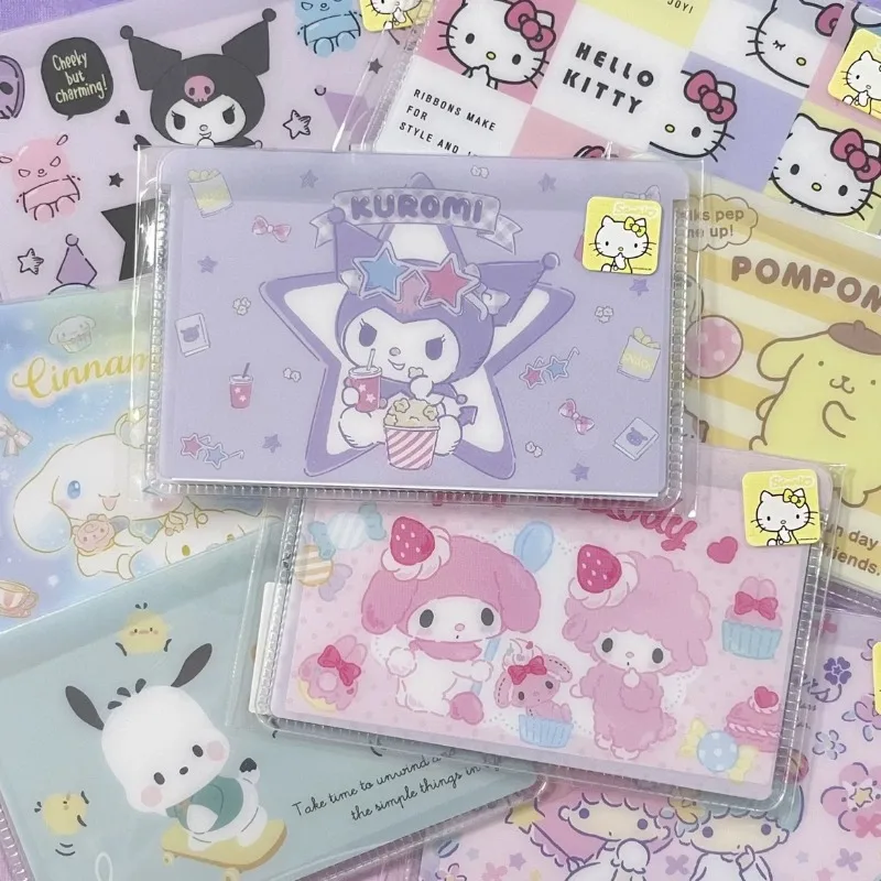 

1pc Anime Kuromi My Melody Hello Kitty Sanrios Pvc Bank Card Cover Holder Kawaii Portable Badge Credit Bus Id Card Bag Case Gift