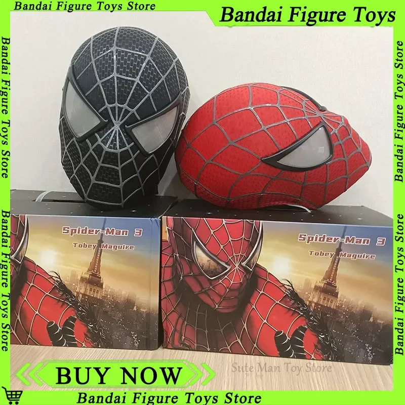 3d-spider-man-marvel-1-1-spiderman-tobey-mask-halloween-cosplay-faceshell-detachable-lenses-costumes-superhero-collection-models