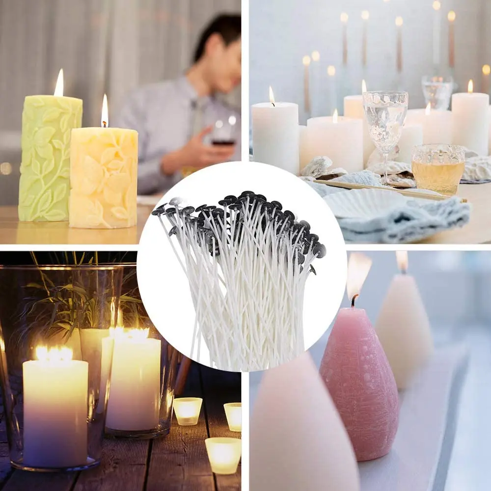 SYW-Candle Making Kit,Candle Melting Pot,Candle Wicks,Wick Stickers, Candle Wicks Holder,Thermometer And Stirring Sticks