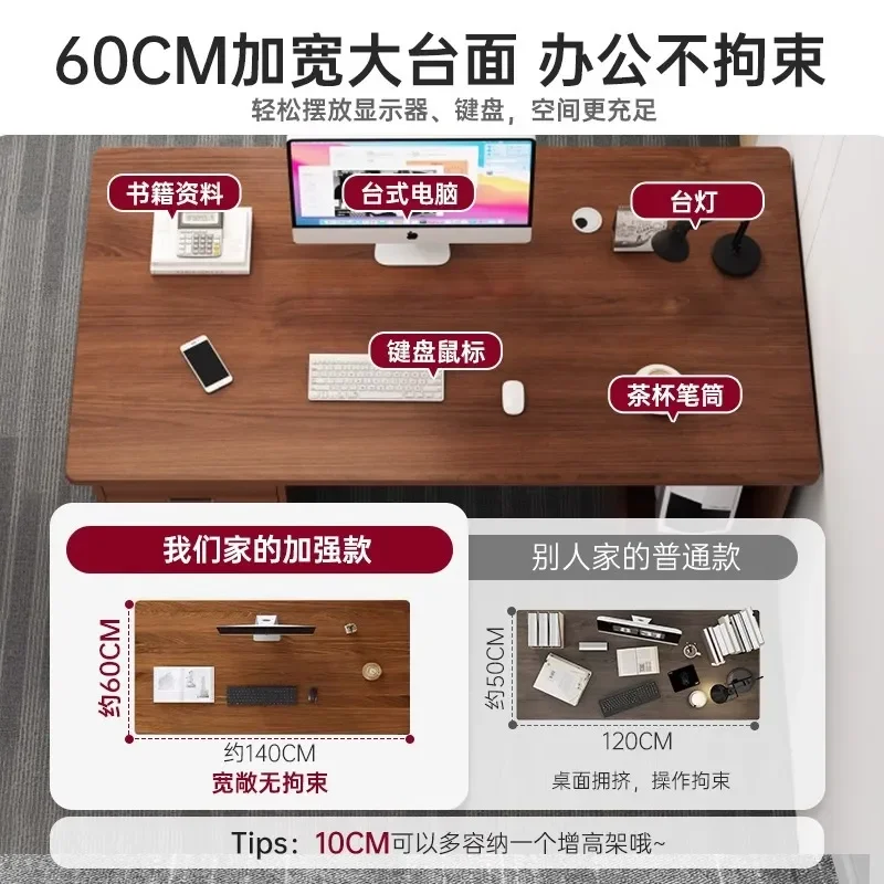 for Desk Staff Space Office Desk and Chair Combination Simple Modern Boss Desk Desktop Double Workstation Computer
