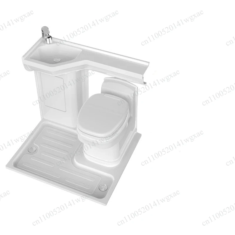 800x900mm RV Bathroom Modification Base, Compact Universal Toilet Sink Combo for Camper Van