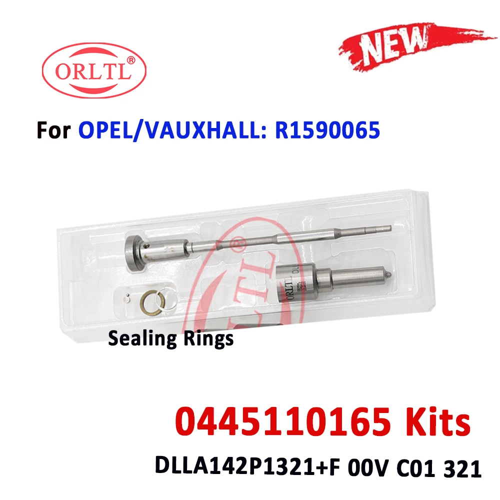 0445110165 Diesel Injector Nozzle DLLA142P1321 OEM 0433171822 Control Valve F00VC01321 Fuel Injector Repair Kits ORLTL 110 165