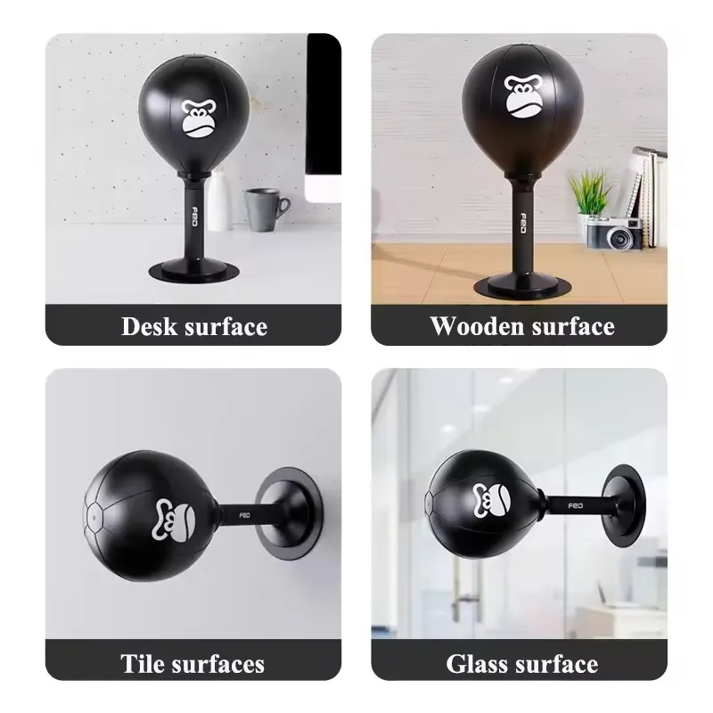 Mini Boxing Venting Game At Your Desk Boxing Vent Ball Desktop Punching Ball Relieves Stresses High Elasticity Powerful Sucker