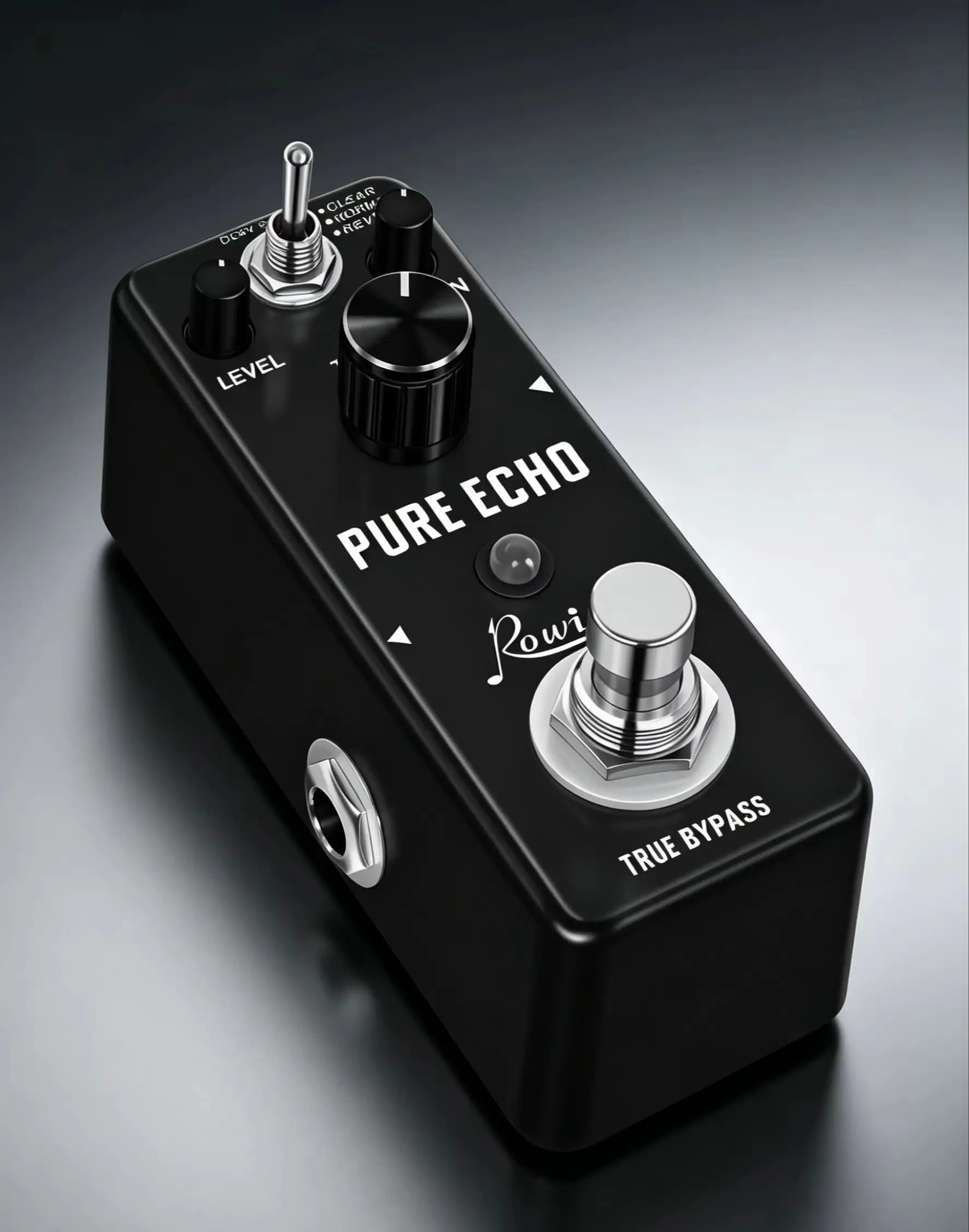 Rowin LEF-3803 Pure Echo Digital Delay Guitar Effect Pedal 3 Modes Clear/Normal/Reverse Echo, Max 1200ms Delay Time, Ture Bypass