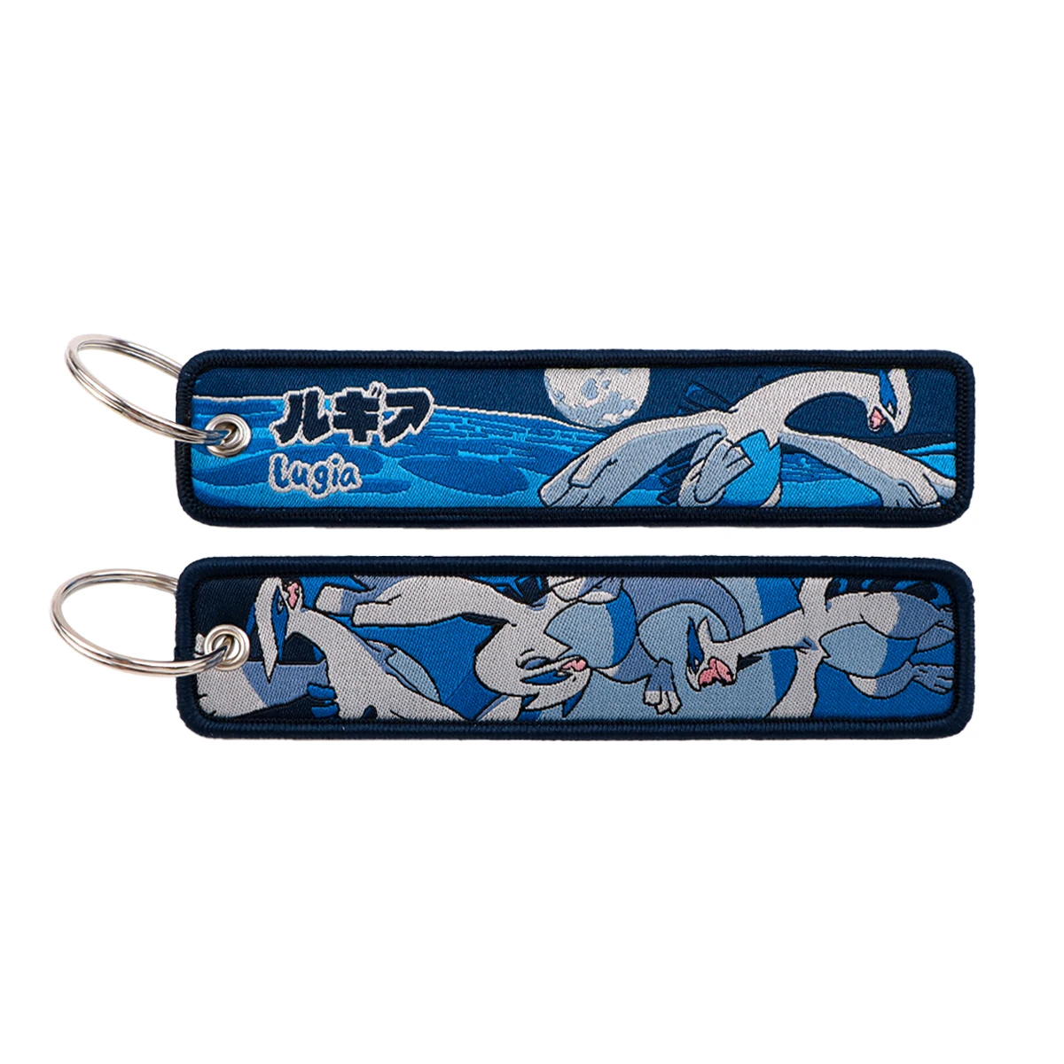 Japanse Anime Game Monster Key Tag Borduren Sleutelaanhangers Houder Mannen Vrouwen Sleutelhanger Sleutelhanger voor Motorfietsen Accessoires
