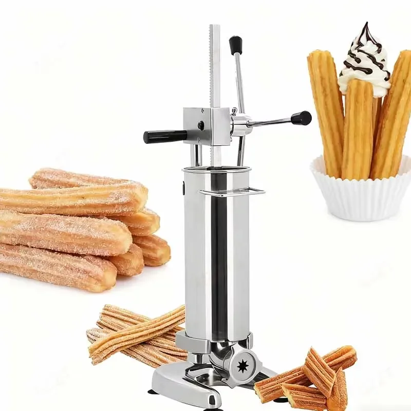 Quick Shipment Commercial 2L Spanish Churros Machine Churro Making Machine for Snack and Dessert Shop With 5 Moulds