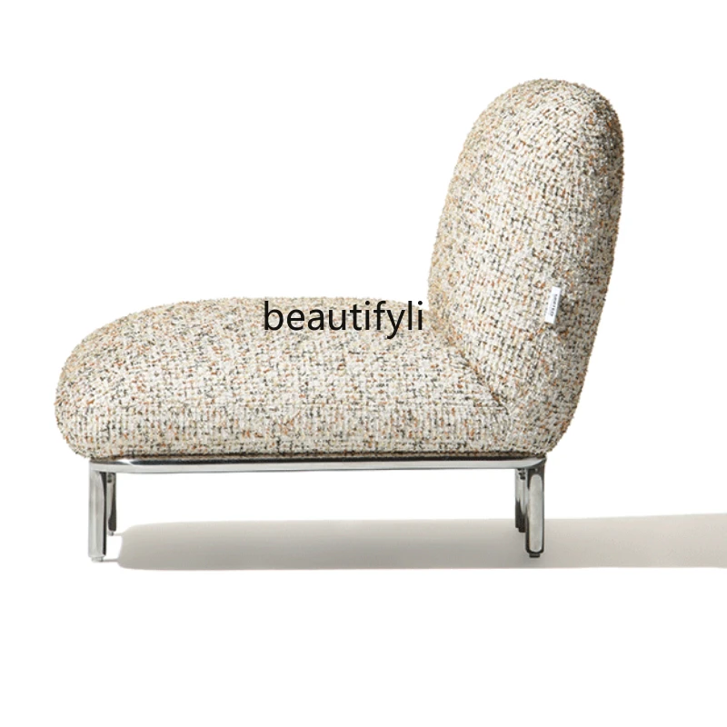 Modern Minimalist Single Seat Leisure Chair/Retro Three-Dimensional Fabric without Armrest Couch