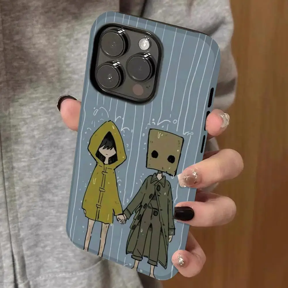 

Game little nightmares Phone Case Double-layered 2-in-1 Film Case For IPhone 16 15 Promax 14 13 Pro 12 11 plus Samsung S Covers