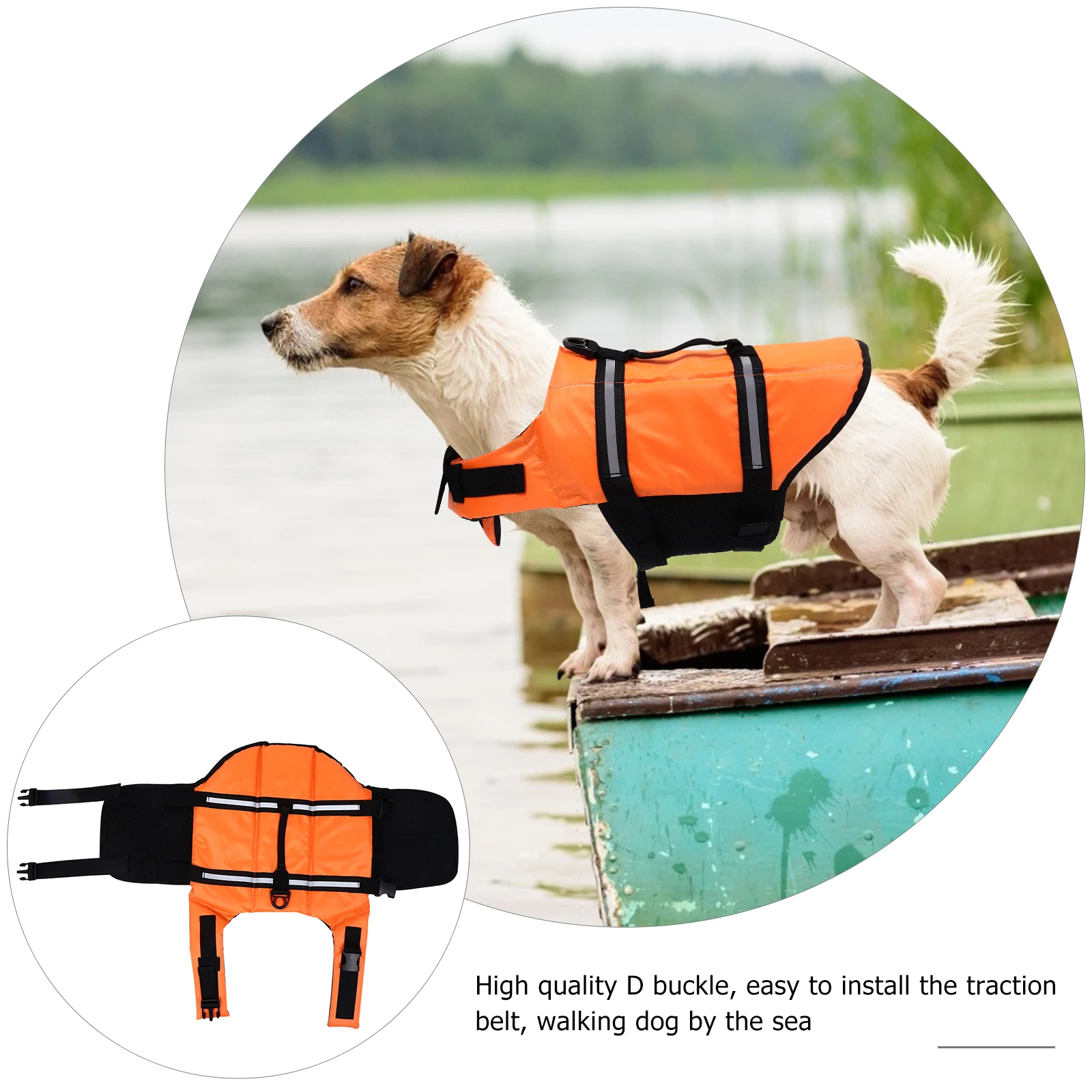 

Pet Life Jacket Vests Water Dog Lifejacket Jackets for Dogs Supplies Puppy Float Stripe
