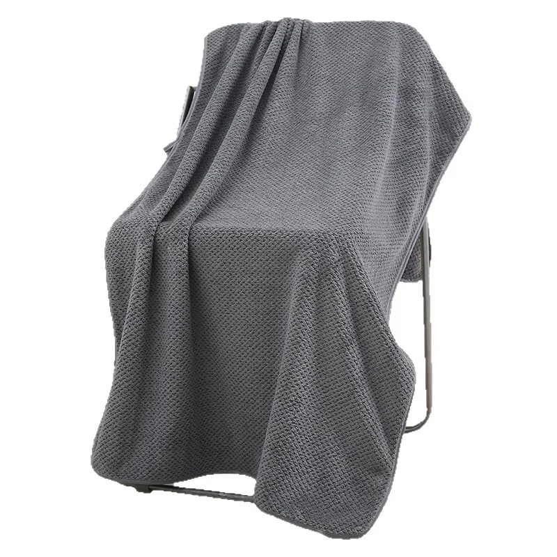 Extra Thick Coral Fleece Bath Towel 90170：90170cm Quick-dry  Soft & Super Absorbent  Household Wrap Towel