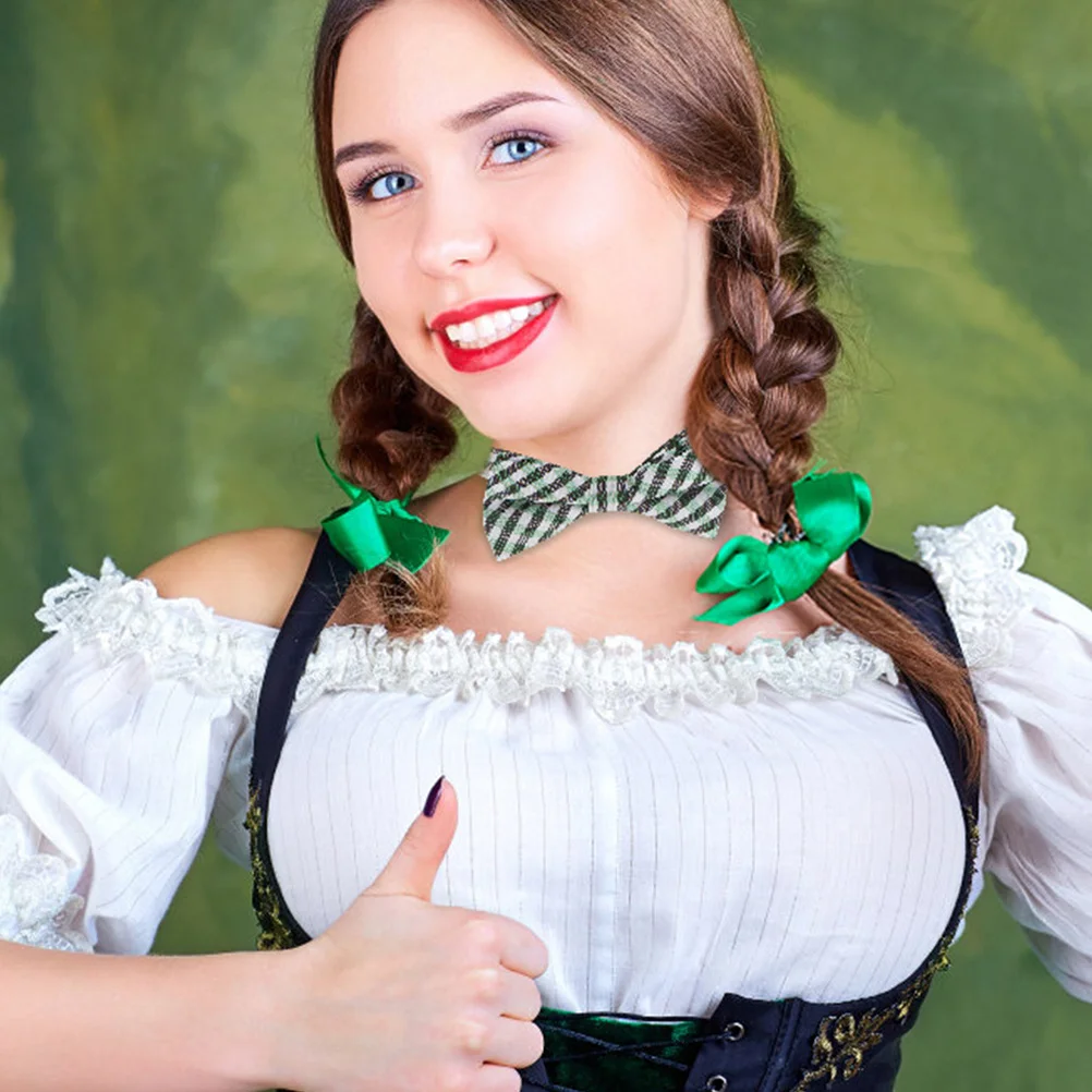 

DEARMAMY St Patrick's Day Bow Tie for Kids Irish Clip On Bowtie Boys Holiday Party Decoration Accessory