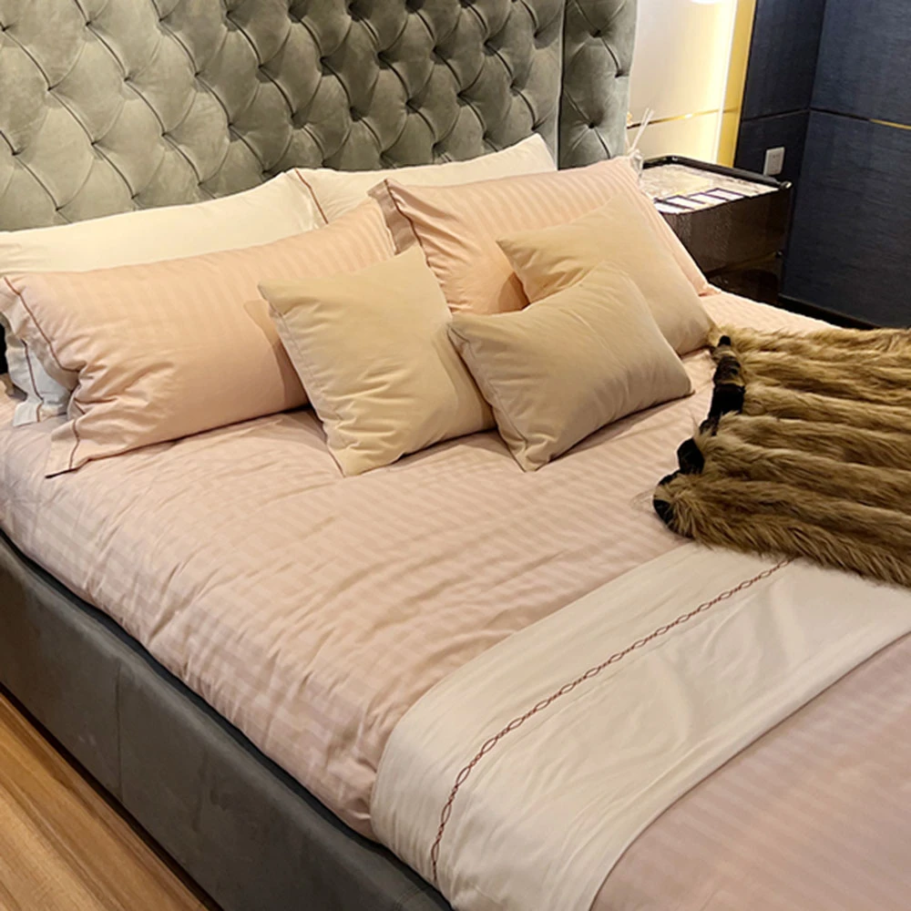 Marcos de cama minimalistas Queen, cama tapizada estética única Para dos personas, dormitorio francés, Camas Y Muebles Para Casa, Muebles Para el hogar