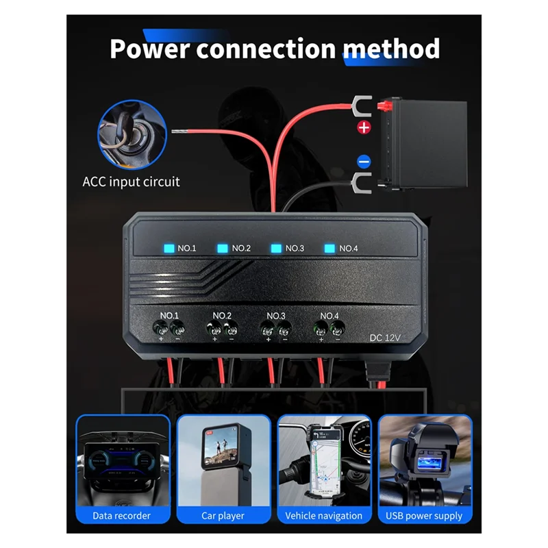 

CHYY Top Fuse Box Accessories With LED Light For Motorcycle Automotive Electric Vehicles Quick Connector