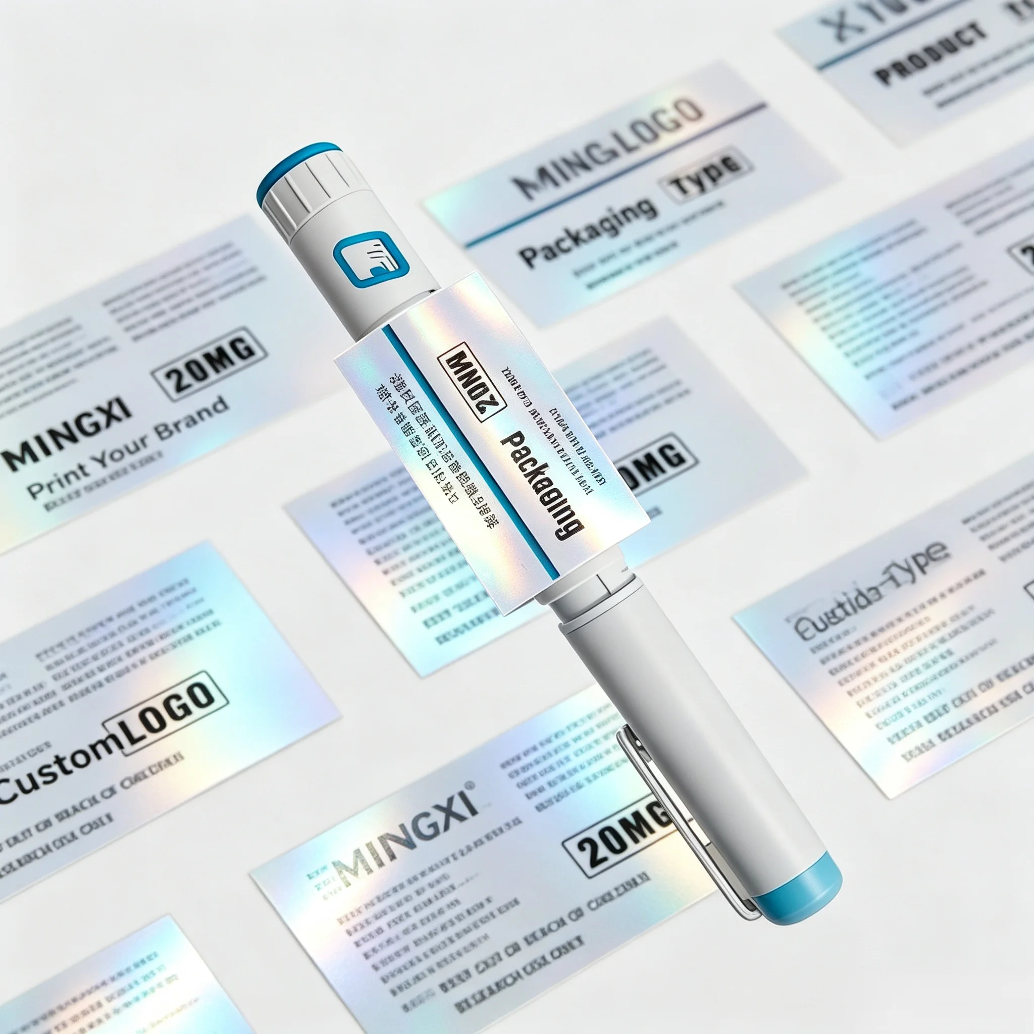 3ml Peptide Product Custom Label Stickers,Strong Adhesive Craft Labels for Peptide Injection Pen