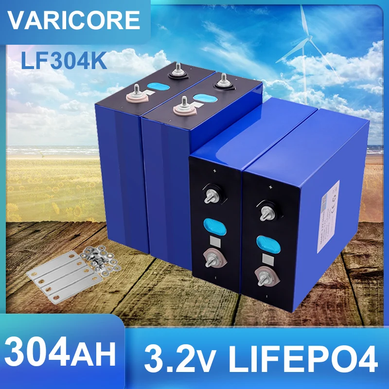 

VariCore 3.2V 304Ah LiFePO4 battery DIY 4s 12V 24v for Electric car RV Campers Golf Cart Off-Road Solar Wind Class A TAX FREE