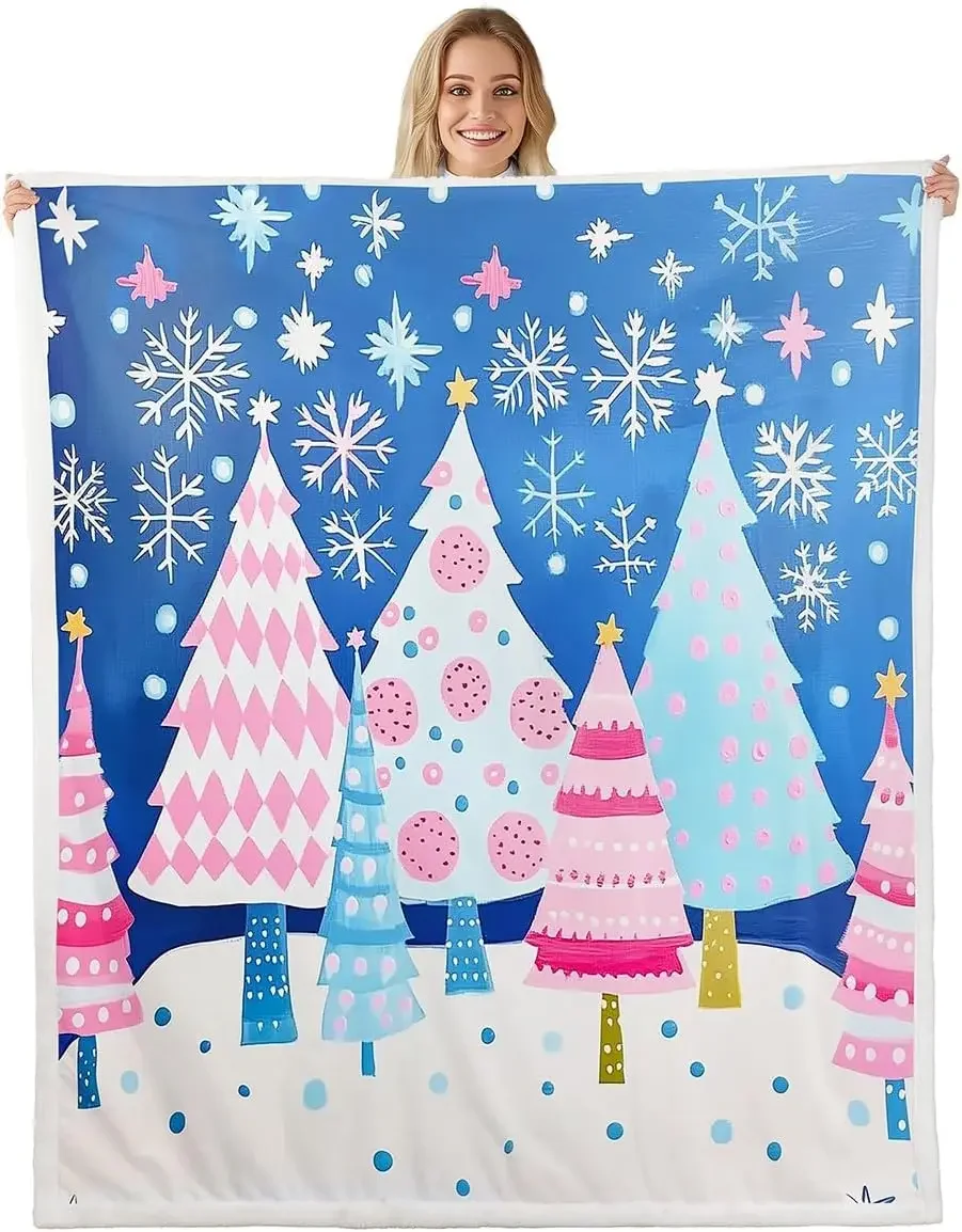 1pc Nutcracker Christmas Flannel Blanket,Cartoon Soldier Gift Bedroom Living Room Soft Cozy Fleece,Girls Princess Style Blankets