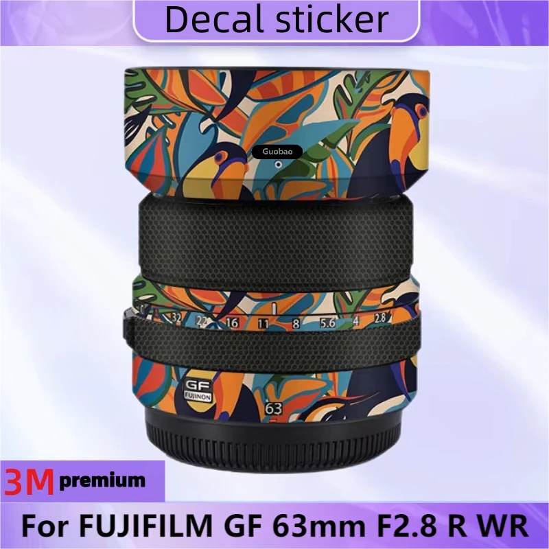 

For FUJIFILM GF 63mm F2.8 R WR Lens Sticker Protective Skin Decal Vinyl Wrap Film Anti-Scratch Protector Coat GF63