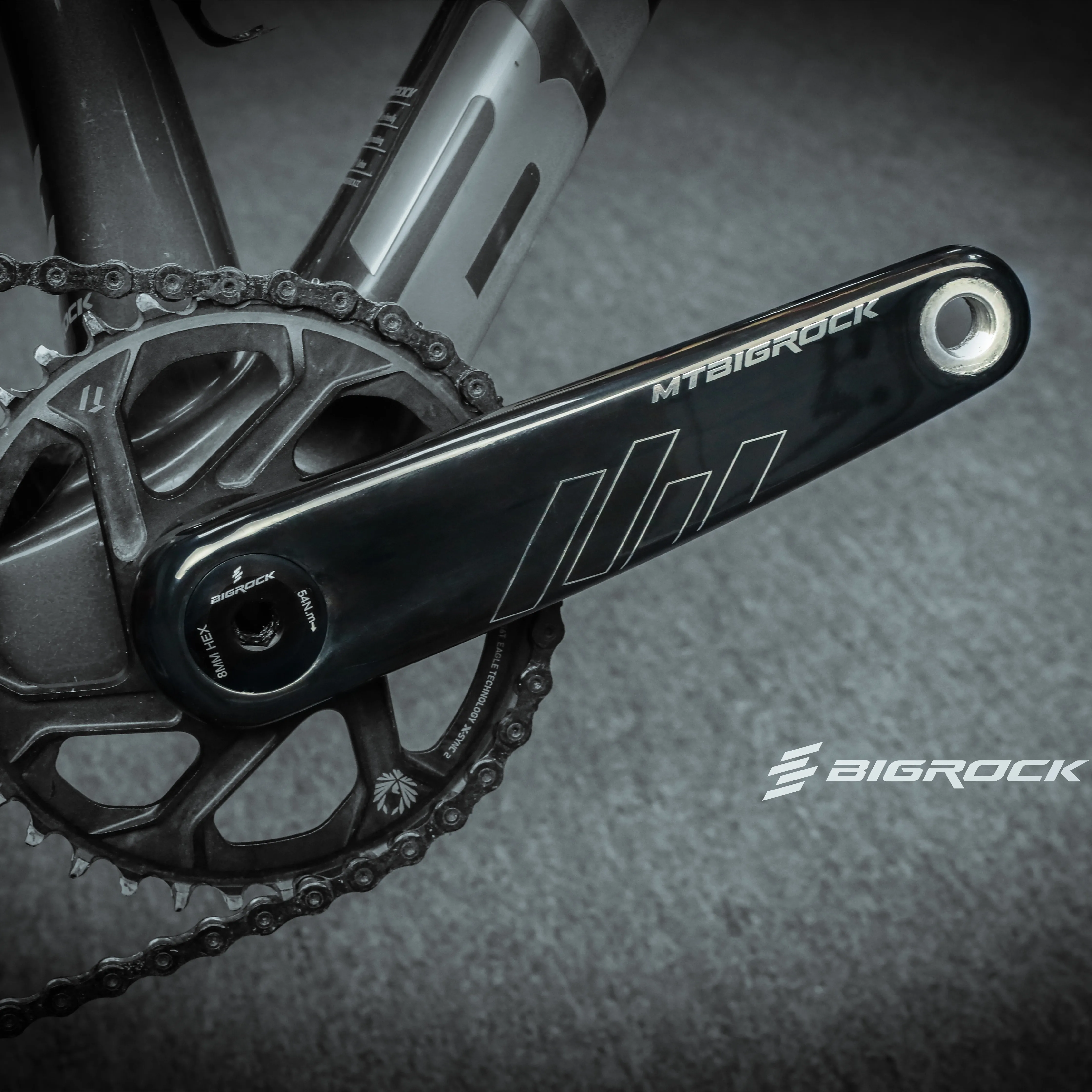 Bigck-カーボン自転車チェーンセット,12スピード,165mm,170mm,175mm