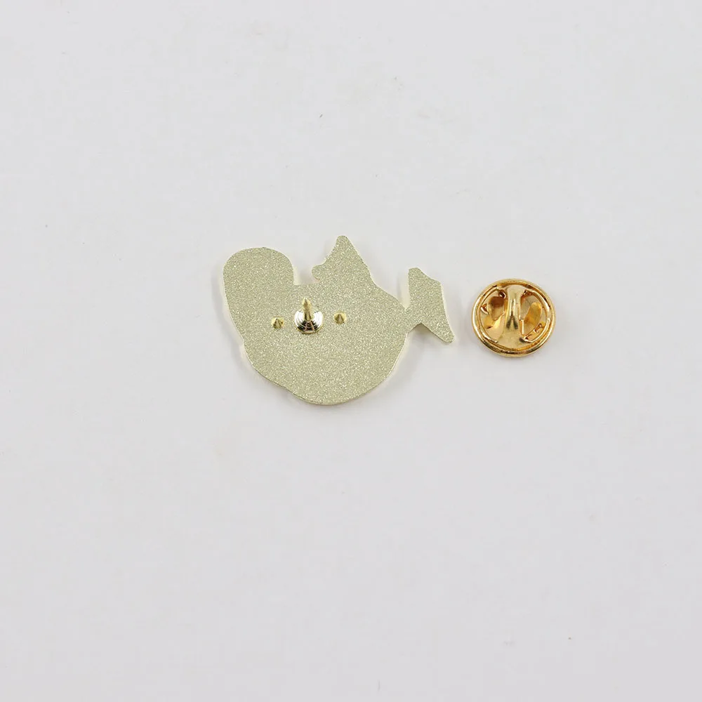 1PC Minimal Geometric Blue‑Footed Booby Enamel Pin, Fresh Island‑Style Bird Brooch, Nature‑Inspired Cute Jewelry Gift