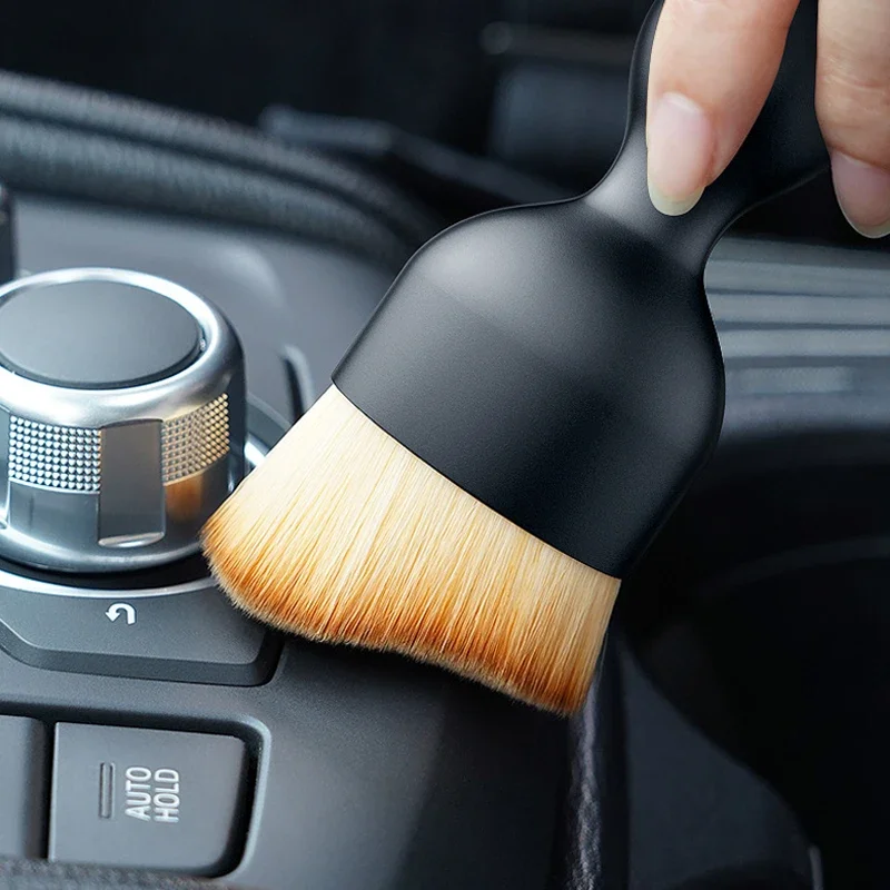 

2PCS Car Interior Cleaning Tool Air Conditioner Air Outlet Cleaning Artifact Brush Car Crevice Dust Removal Car Detailing Brush