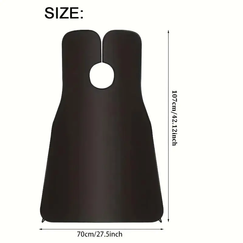 Men's Beard Bib Hair Catcher for Shaving, Grooming Apron with Mirror Cover for Easy Clean Up, Hair Styling Tool for Men