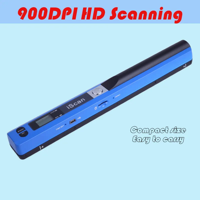 iScan Handheld Scanner A4 Document Fast HD 900DPI USB Wireless Scanner for Work Study Photo Receipts Scan JPG/PDF Word/Excel