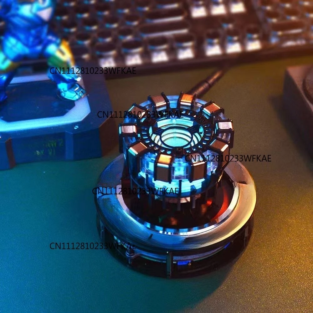 Magnetic Levitation Reactor Module with LED Lights Simulating Iron Man Movement Magnetic Levitation Display Rack