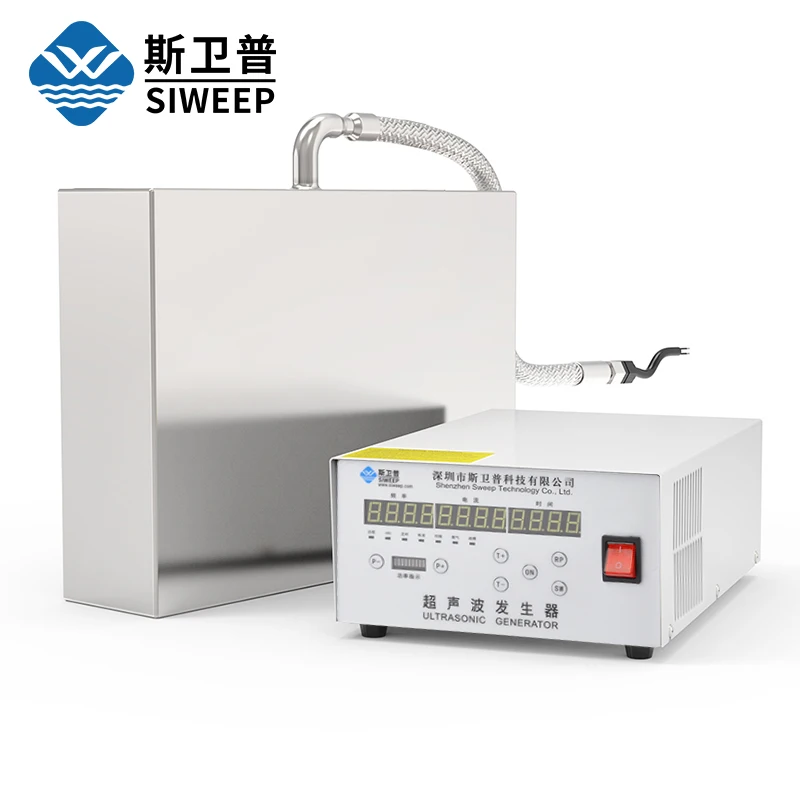 

28KHz Ultrasonic Transducer Box 600W-2400W Industrial Vibration Plate Waterproof Immersible Ultrasound Cleaning Board Machine