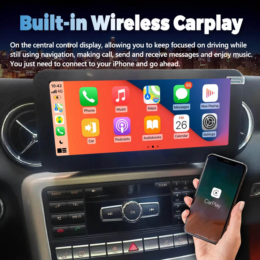 10.25inch For Mercedes Benz L R172 SL SLC SLK R231 SLK30 SL350 2011-2019 GPS Navigation Android Multimedia Auto Radio Carplay